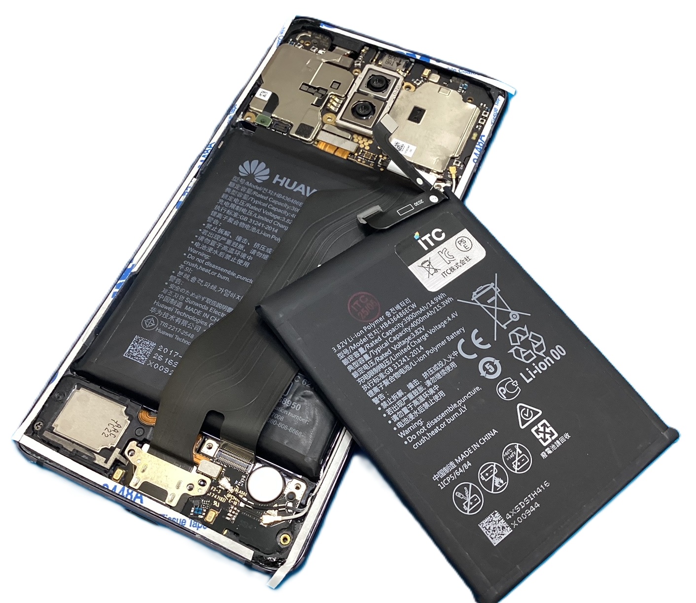 HUAWEI　Mete10Pro　膨張してしまったバッテリーの交換